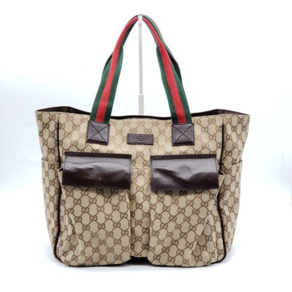 Gucci Handbags - Authentic Gucci GG Canvas Tote Large Shoulder Bag